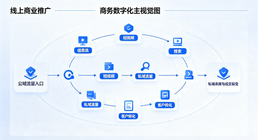 敦化市线上商业推广怎么做？全域流量闭环搭建与低成本转化实战指南